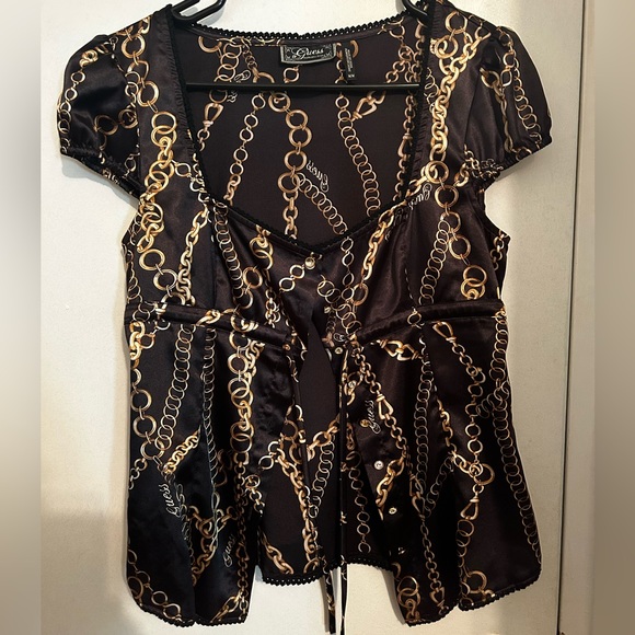 GUESS Button Down Blouse - Picture 1 of 6